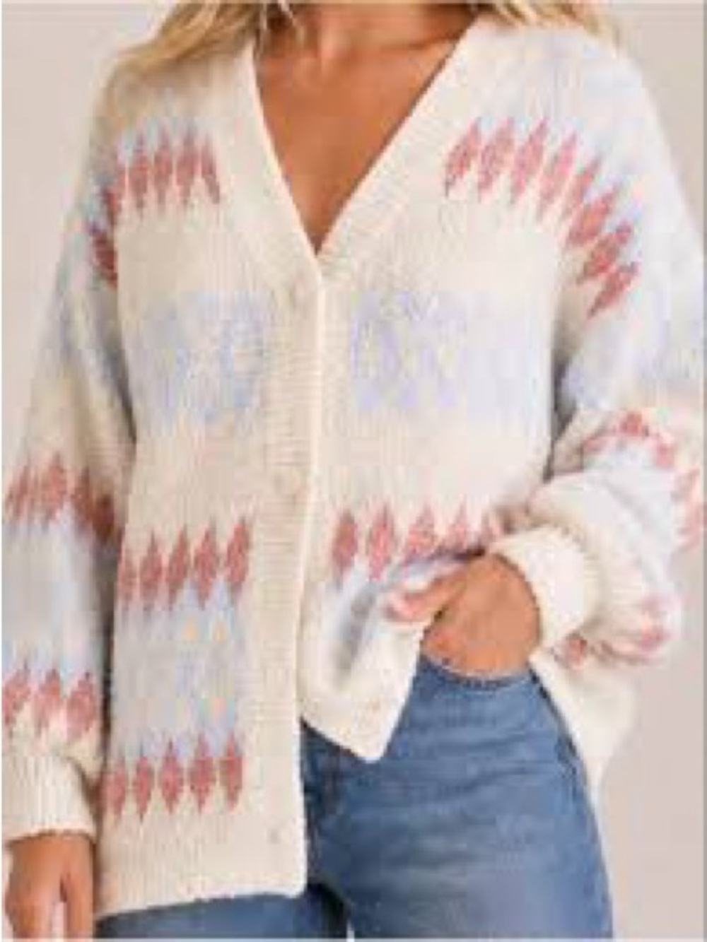 Altar’d State Adalyn Fairisle Cardigan